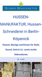 Mobile Screenshot of hussen-manufaktur.de